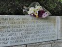 Le monument commémoratif d'Air India dans le parc Stanley de Vancouver.