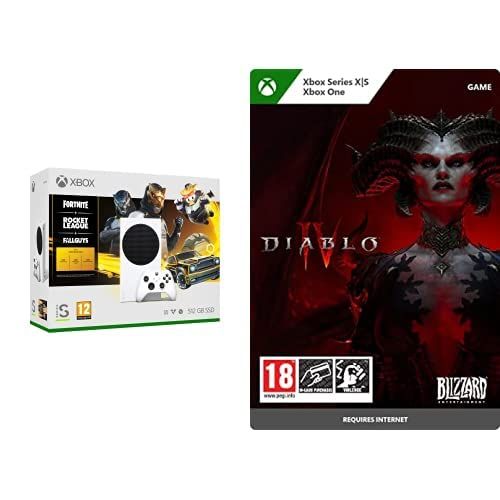 Xbox Series S + Diablo IV + Crédits numériques pour Fortnite, Rocket League et Fall Guys