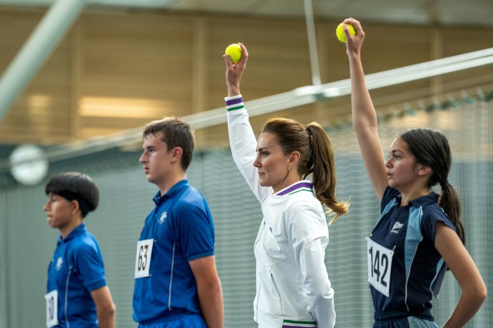 kate middleton tennis ballon de wimbledon garçons filles