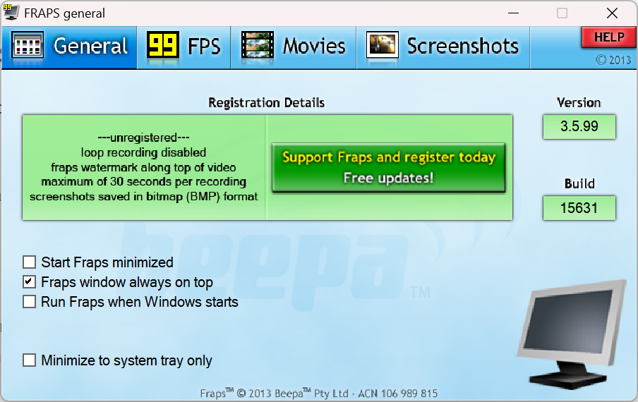 Vérifier FPS sur Windows
