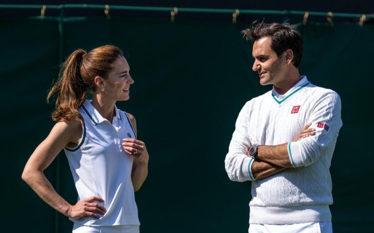 La princesse de Galles défie Roger Federer sur le terrain avant Wimbledon