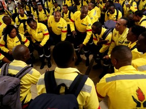 Pompiers sud-africains en Alberta