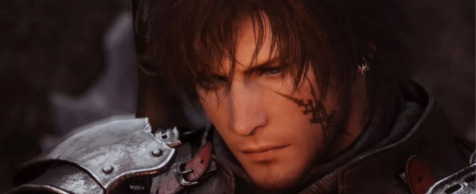 A close up of Clive from Final Fantasy 16