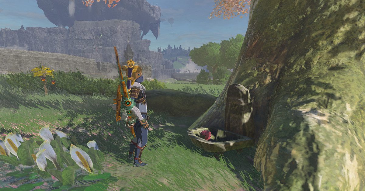 Les cerisiers en fleurs dans Zelda : Tears of the Kingdom cachent un secret utile 
