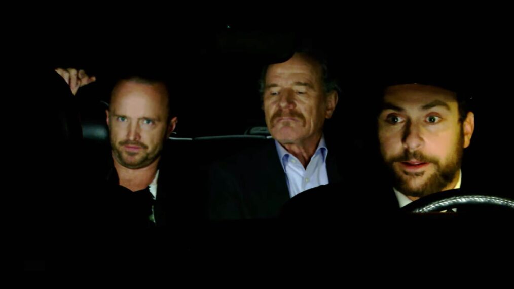 Aaron Paul, Bryan Cranston et Charlie Day dans la saison 16 de 