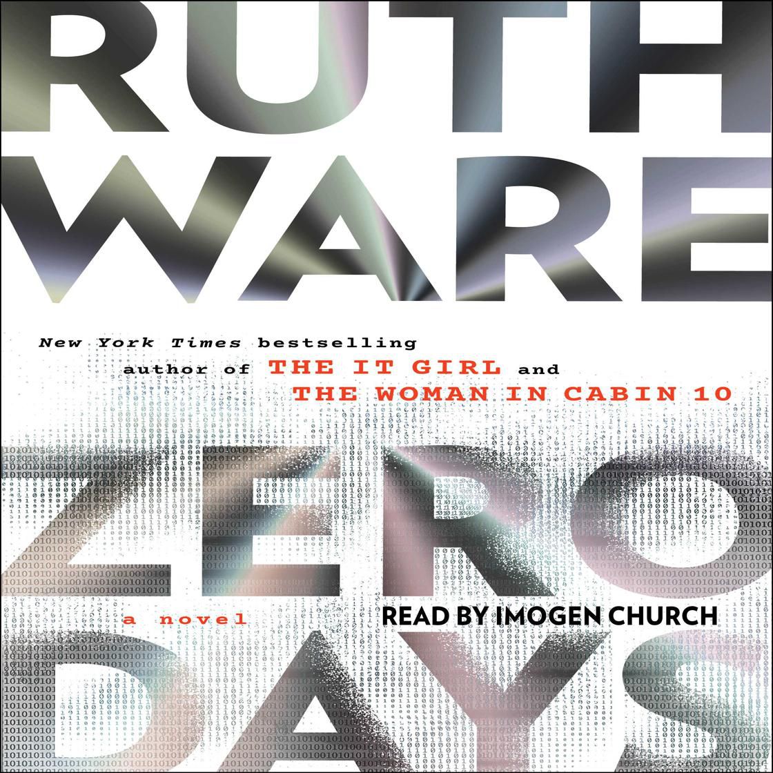 un graphique de la couverture de Zero Days par Ruth Ware