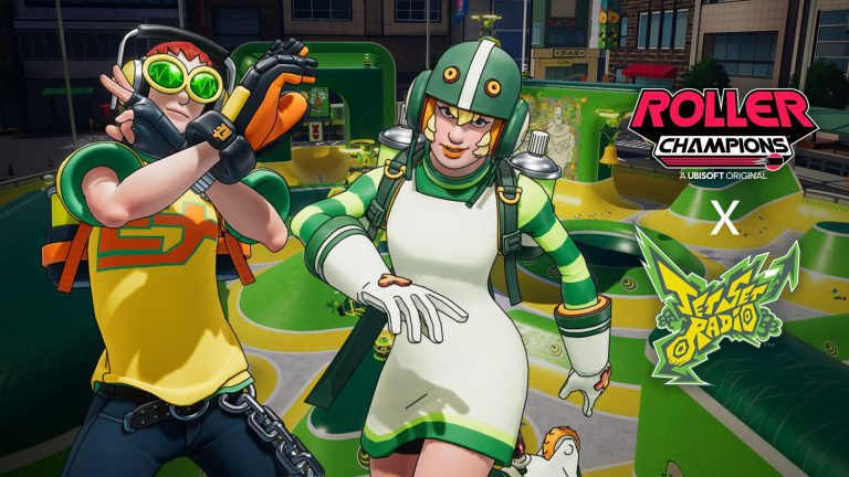 Annonce de l'événement crossover Roller Champions x Jet Set Radio    
