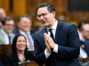 Le chef du Parti conservateur Pierre Poilievre à la Chambre des communes.