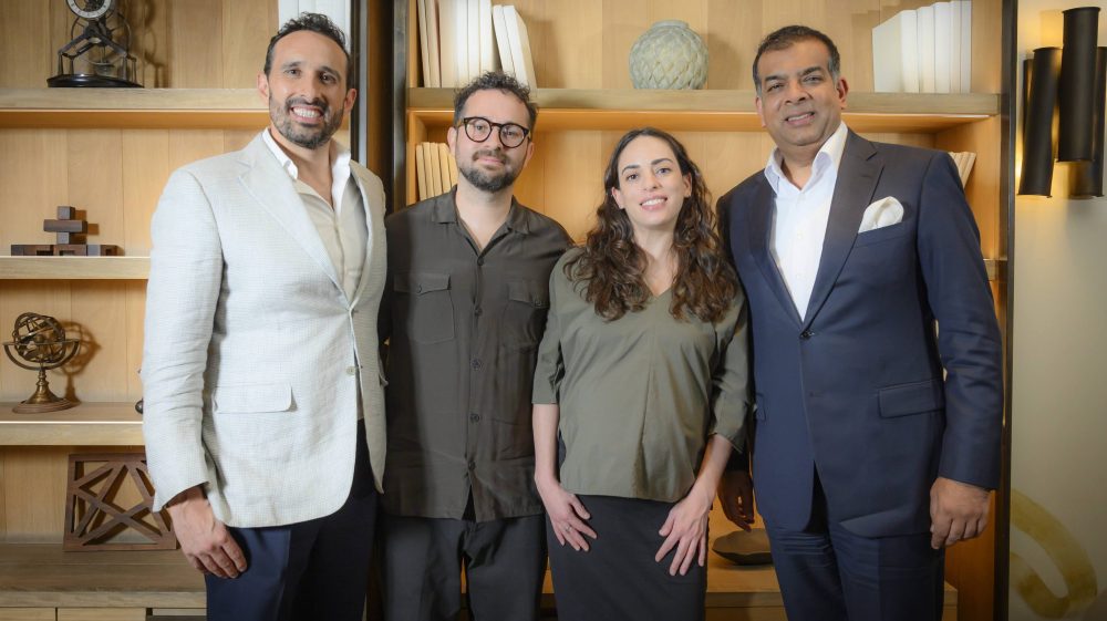 Beacon Media Pirexia Films Rolando Zubiran of Pirexia Films and a board member of Beacon Media; director José Manuel Cravioto, co-founder of Pirexia Films; Mariana Franco, CEO and co-founder of Pirexia Films and Manoj Narender Madnani, CEO and co-founder of Beacon Media