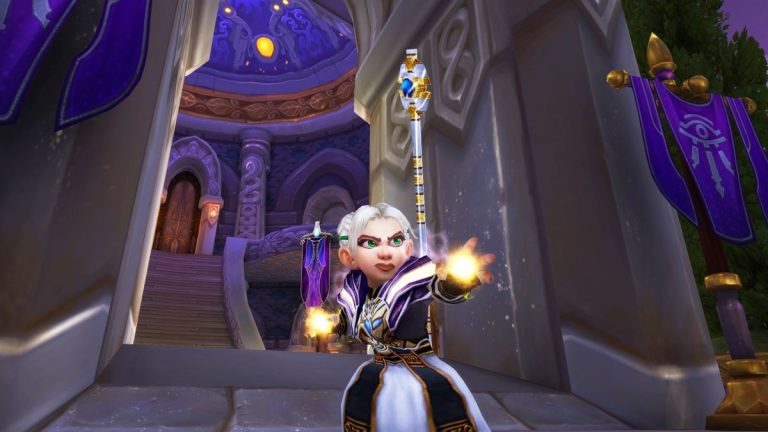 Close-up of Chromie character