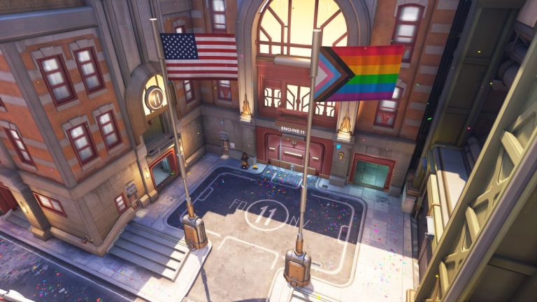 Blizzard repeint les voitures de police sur la carte sur le thème de la fierté d'Overwatch 2
