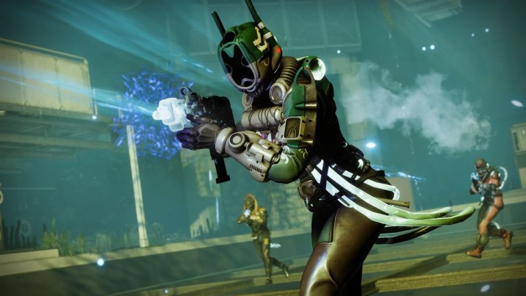 Destiny 2 lost sector rotation - a warlock with an SMG in Salvage