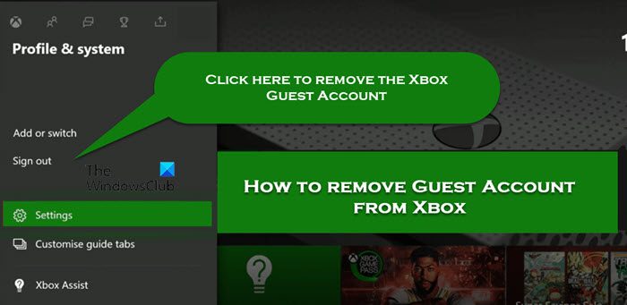 Comment supprimer un compte invité de Xbox