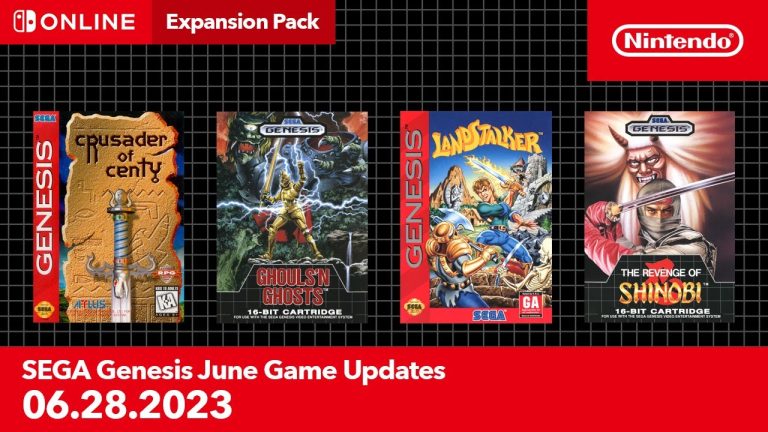 Nintendo has just added four new games to the Sega Genesis library of Nintendo Switch Online + Expansion Pack: Crusader of Centy, Ghouls n Ghosts, Landstalker, and The Revenge of Shinobi.