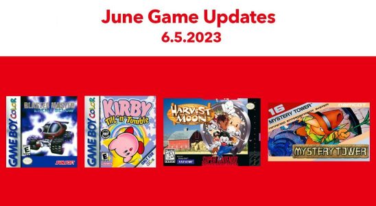 Game Boy, SNES et NES - Nintendo Switch Online ajoute Blaster Master: Enemy Below, Kirby Tilt 'n' Tumble, Harvest Moon et Mystery Tower