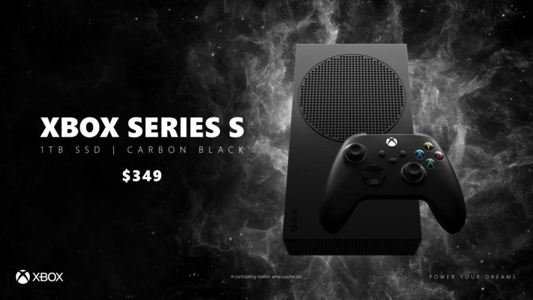 La Xbox Series S Carbon Black avec 1 To de stockage sort le 1er septembre pour 349 $