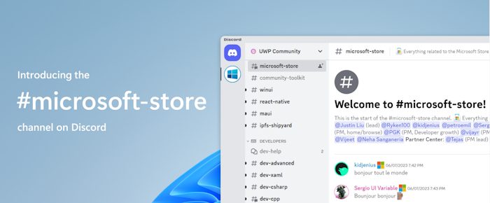 La chaîne Microsoft Store est désormais disponible sur Discord