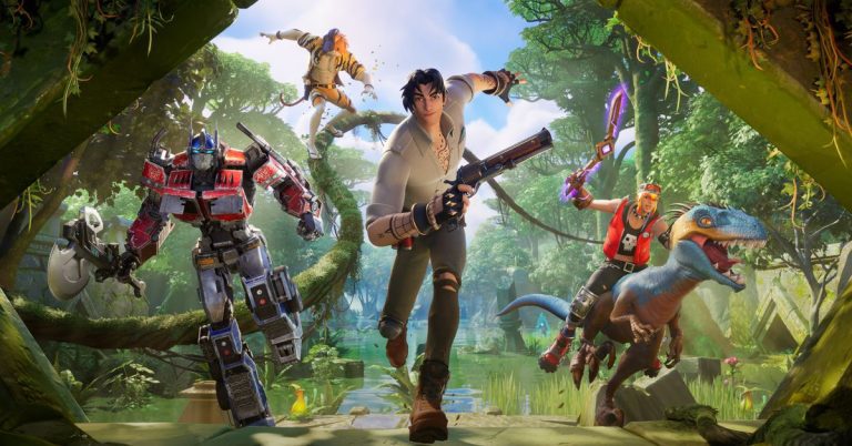 La nouvelle saison de Fortnite révèle une jungle cachée remplie d'armes, de rapaces et de transformateurs
