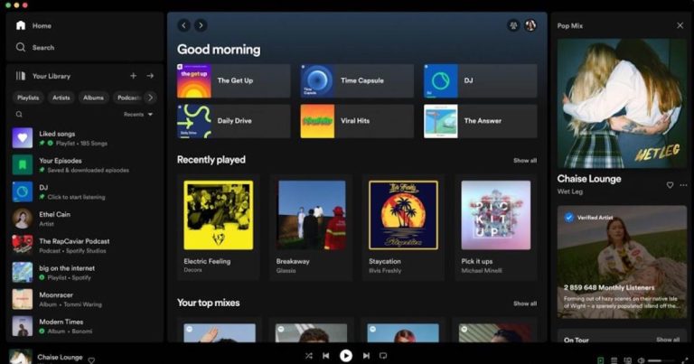 L’application Spotify Desktop a un nouveau look et des fonctionnalités de bibliothèque améliorées