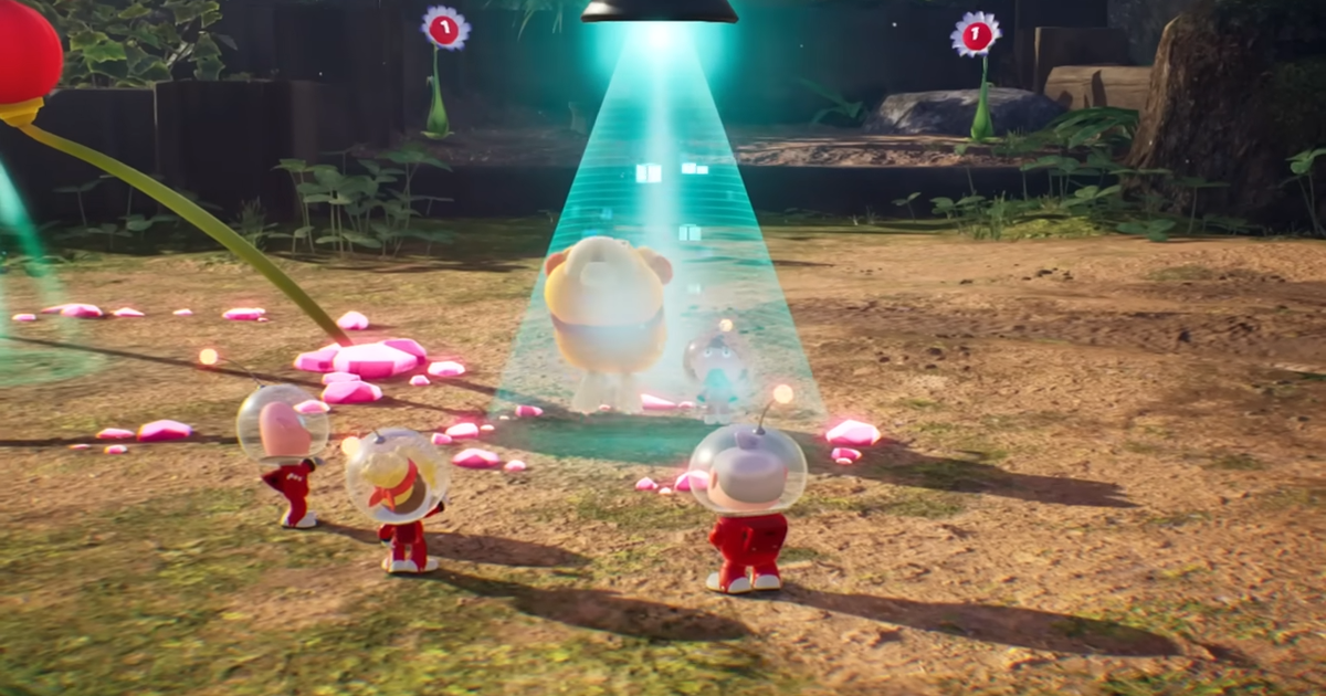 L'art de la boîte Pikmin 4 vous montre entrer dans la maison de quelqu'un
