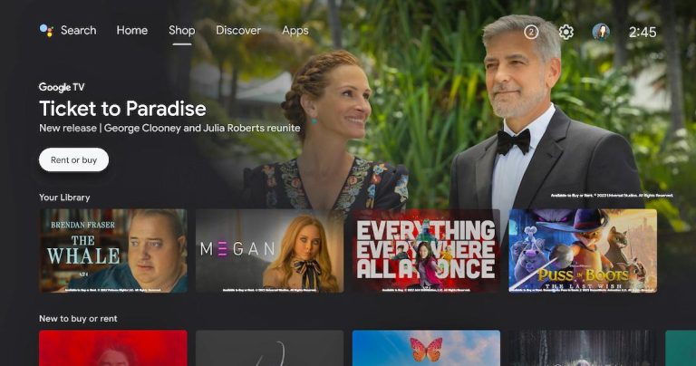 Le nouvel onglet Boutique d’Android TV vous permet d’acheter des films de différents fournisseurs