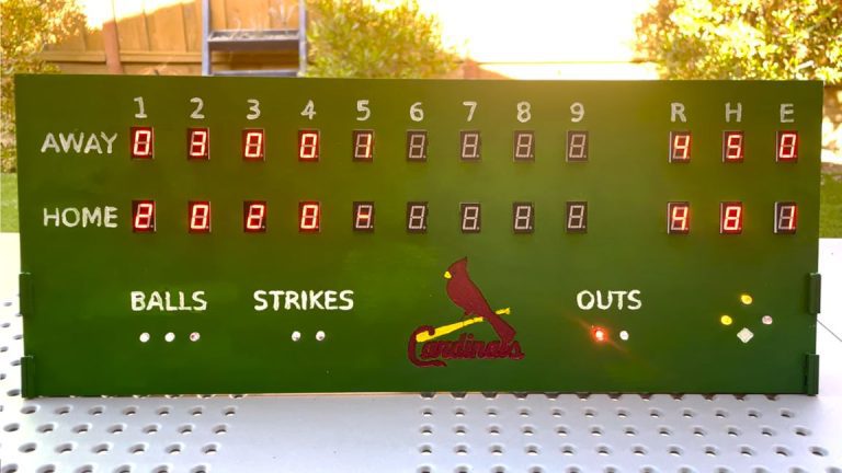 Le tableau de bord Raspberry Pi suit les scores de baseball en temps réel