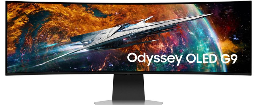 L'énorme moniteur de jeu OLED de 49 pouces de Samsung est maintenant disponible