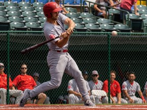 Max Murphy, voltigeur des Goldeyes de Winnipeg