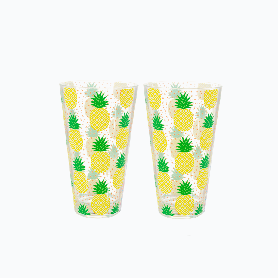 Verres à l'ananas Love Island (lot de 2)