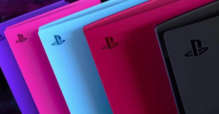 Les jeux PlayStation et les couvertures colorées de la console PS5 sont à prix réduit pour les jours de jeu