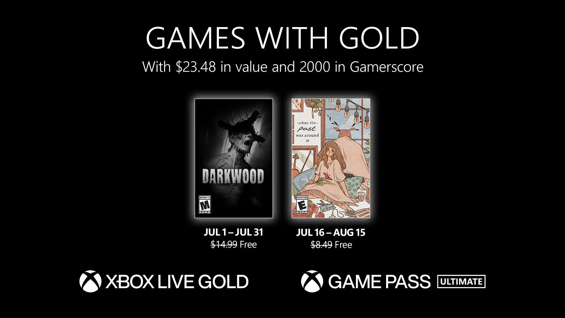 Les jeux gratuits Xbox Live Gold pour juillet 2023 annoncés    
