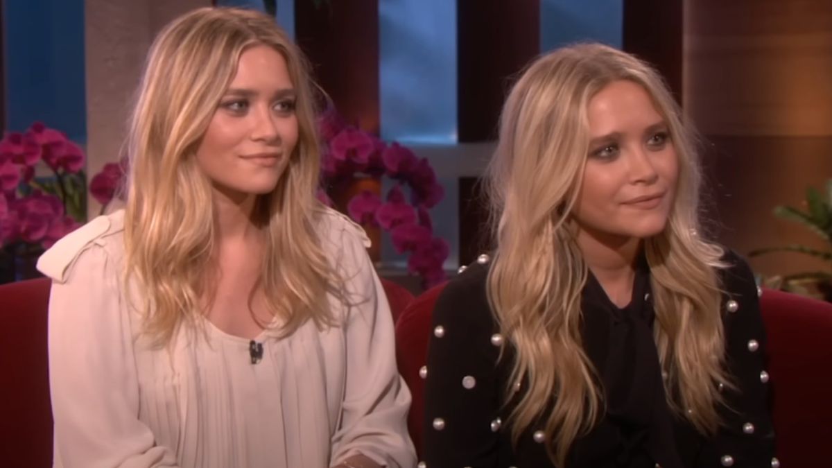 Mary Kate and Ashley Olsen on The Ellen Show in 2010.