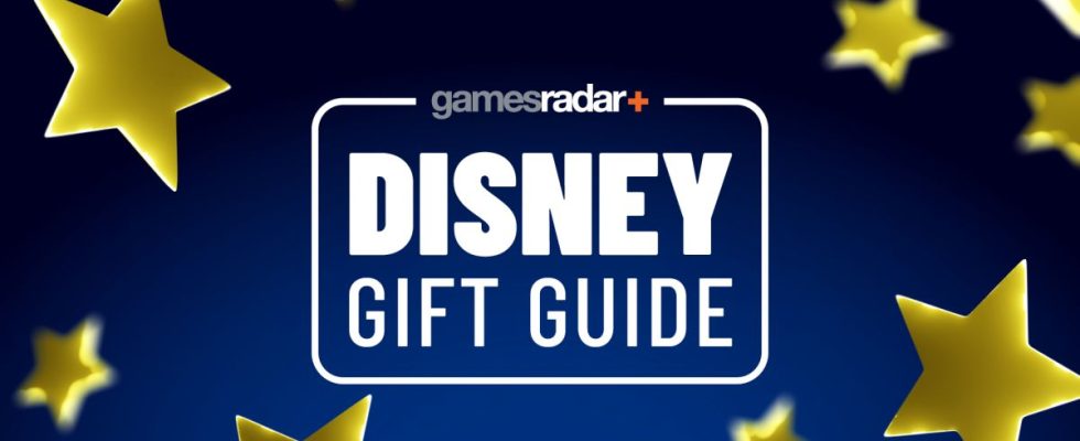 Disney gifts with stars on a blue background