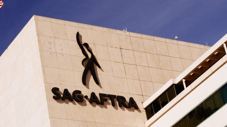 The SAG-AFTRA Building in Los Angeles, California on February 16, 2021.