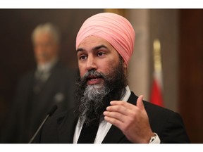 Jagmeet Singh.  Photographe : David Kawai/Bloomberg