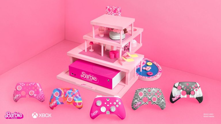 Microsoft a créé une Xbox Series S sur le thème de Barbie, des poupées Xbox Barbie et des voitures Barbie pour Forza
