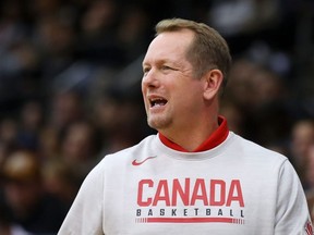 L'entraîneur-chef de l'équipe canadienne de basketball masculin Nick Nurse.