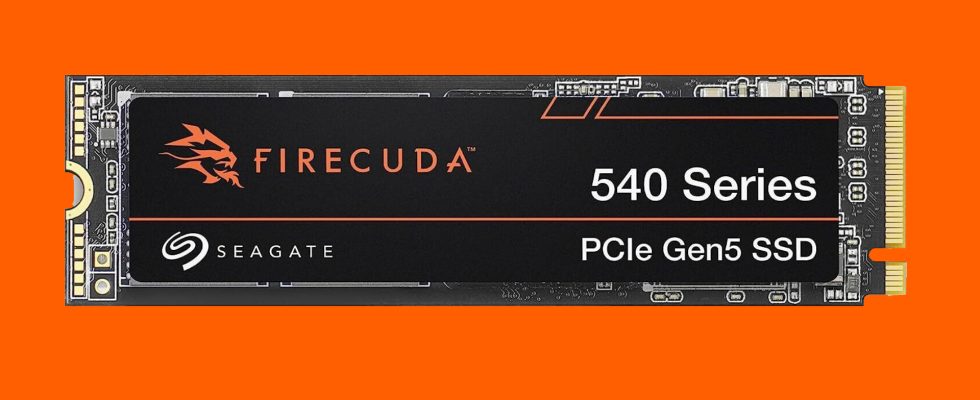 Nouveau disque SSD rapide Seagate Firecuda 540 PCIe 5.0 répertorié, puis retiré