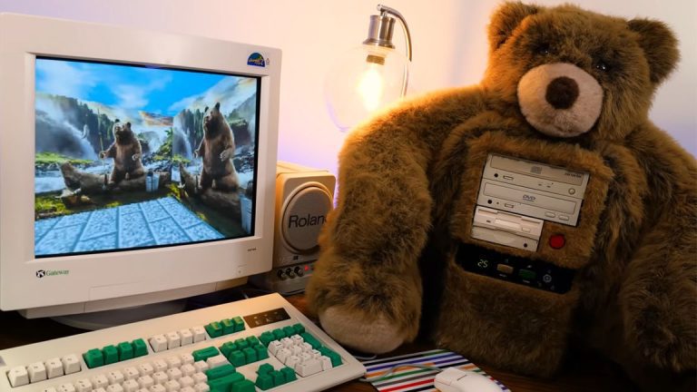 Ordinateur Pentium III Rocks Teddy Bear Case