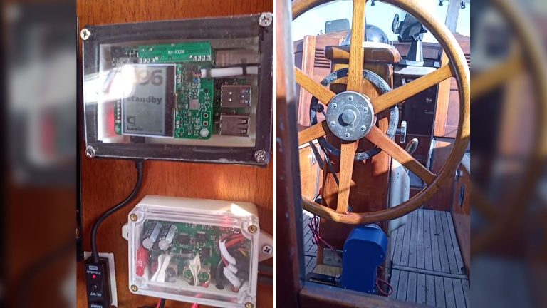 Raspberry Pi Drives Sailboat en automatisant le pilote automatique