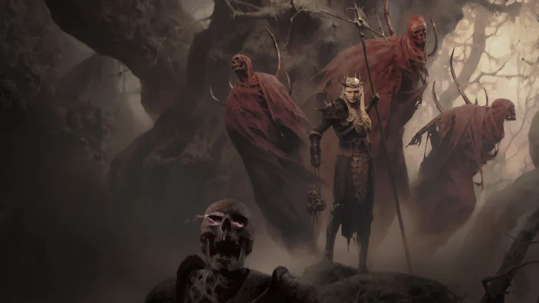 Necromancer key art for Diablo 4