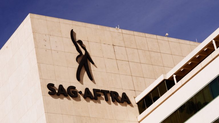 The SAG-AFTRA Building in Los Angeles, California on February 16, 2021.