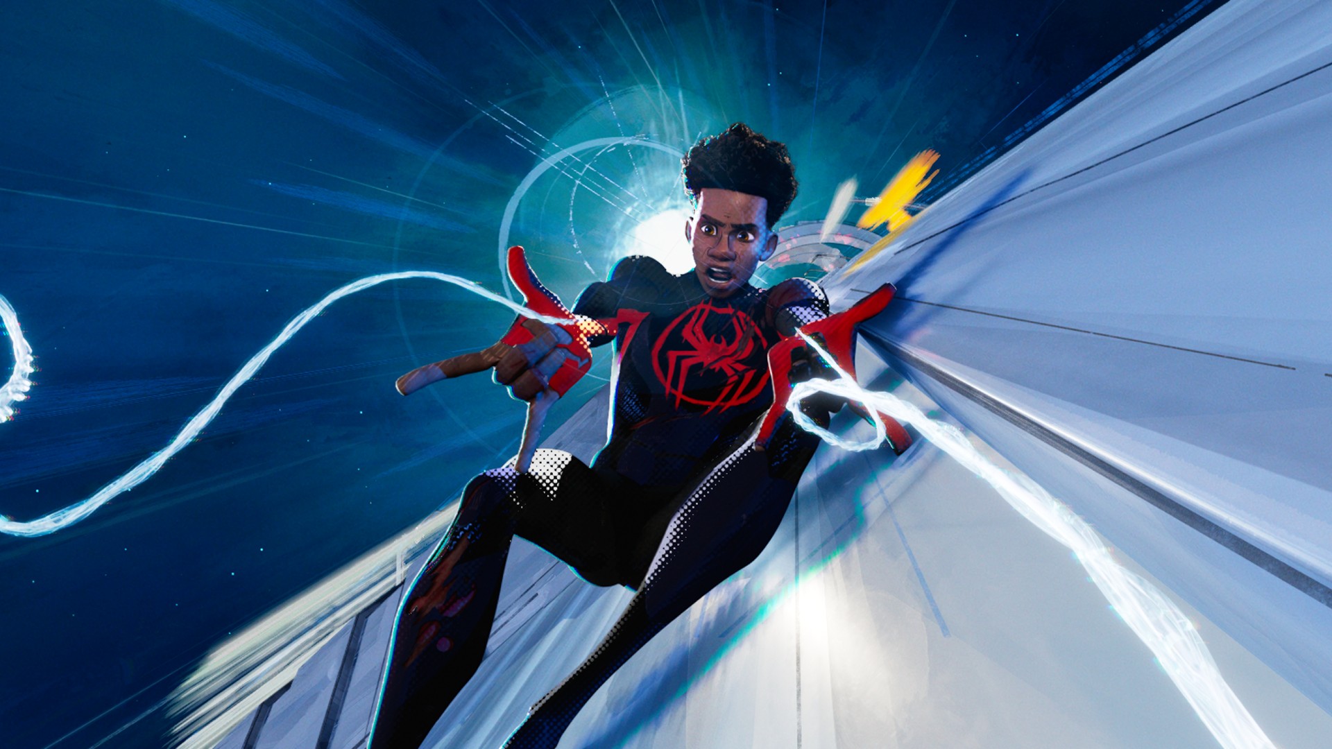 Miles Morales dans Spider-Man : A travers le Spider-Verse