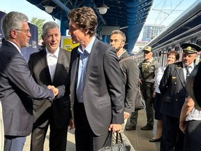 Justin Trudeau avec Andriy Melnyk