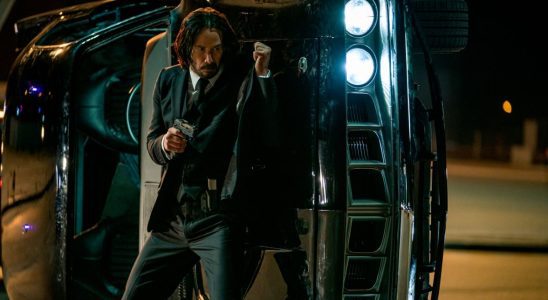 Keanu Reeves as John Wick in John Wick: Chapter 4