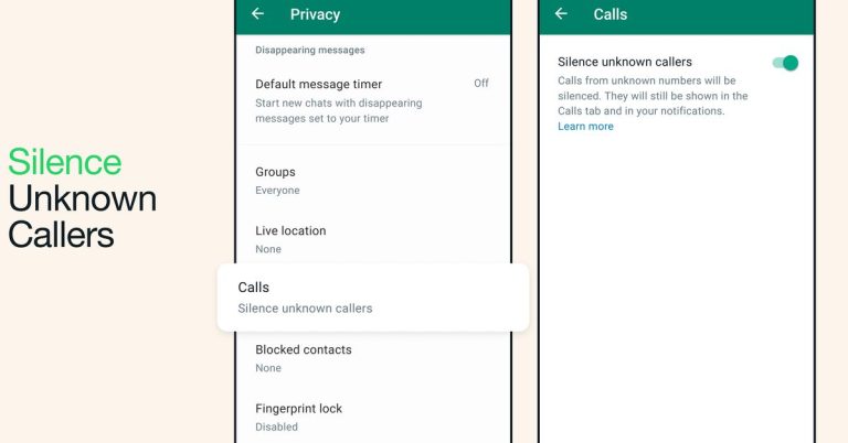 WhatsApp peut désormais faire taire les appels provenant de numéros inconnus