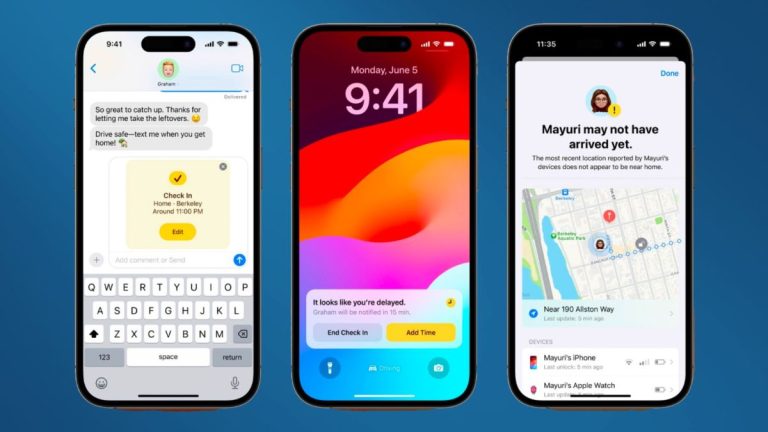 iOS 17 Check In expliqué – voici comment fonctionne la nouvelle fonctionnalité de sécurité