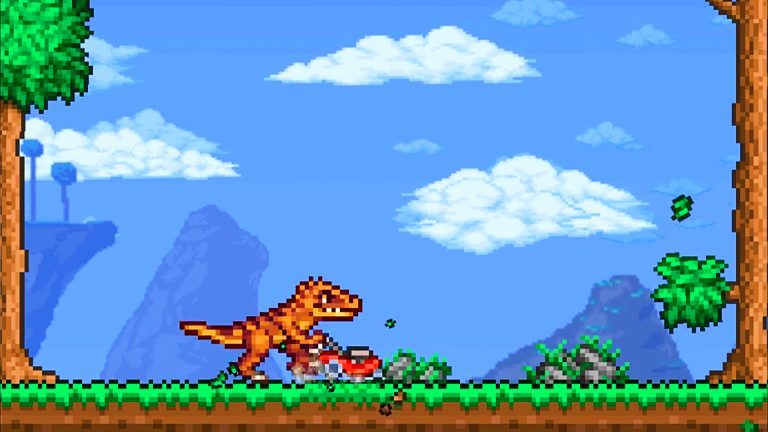 La mise à jour Terraria 1.4.5 a des montures de dinosaures pour tondre la pelouse
