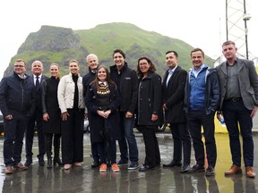 Justin Trudeau avec des dirigeants nordiques