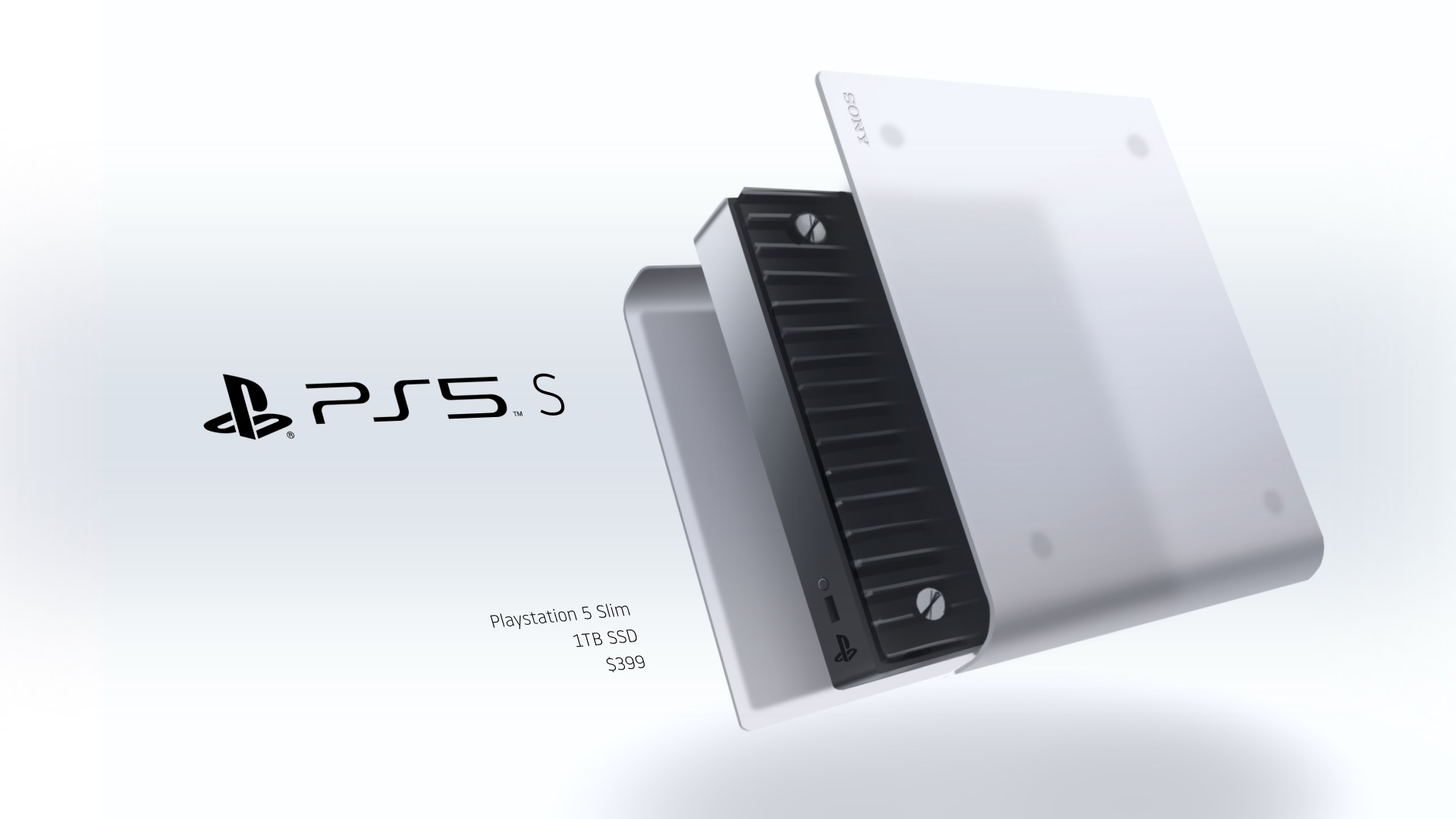 une image d'un concept PS5 Slim